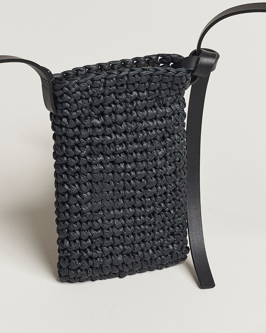 Mies | Jil Sander Crochet Phone Pocket Black | Jil Sander | Crochet Phone Pocket Black