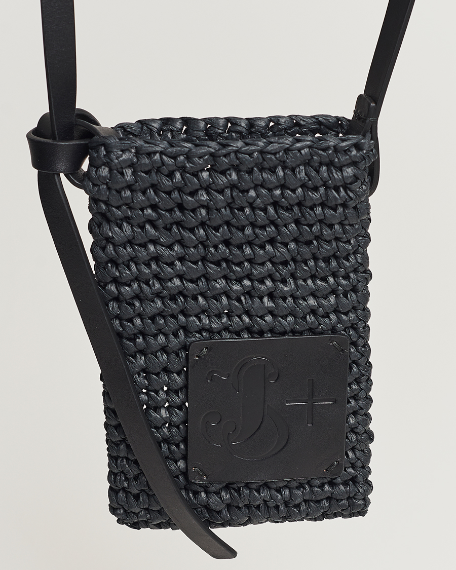 Mies | Jil Sander Crochet Phone Pocket Black | Jil Sander | Crochet Phone Pocket Black