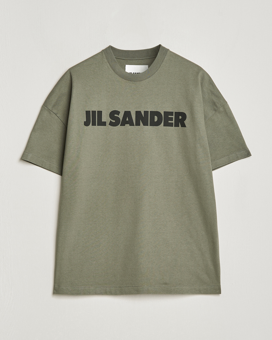 Mies | T-paidat | Jil Sander | Printed Logo T-Shirt Thyme Green