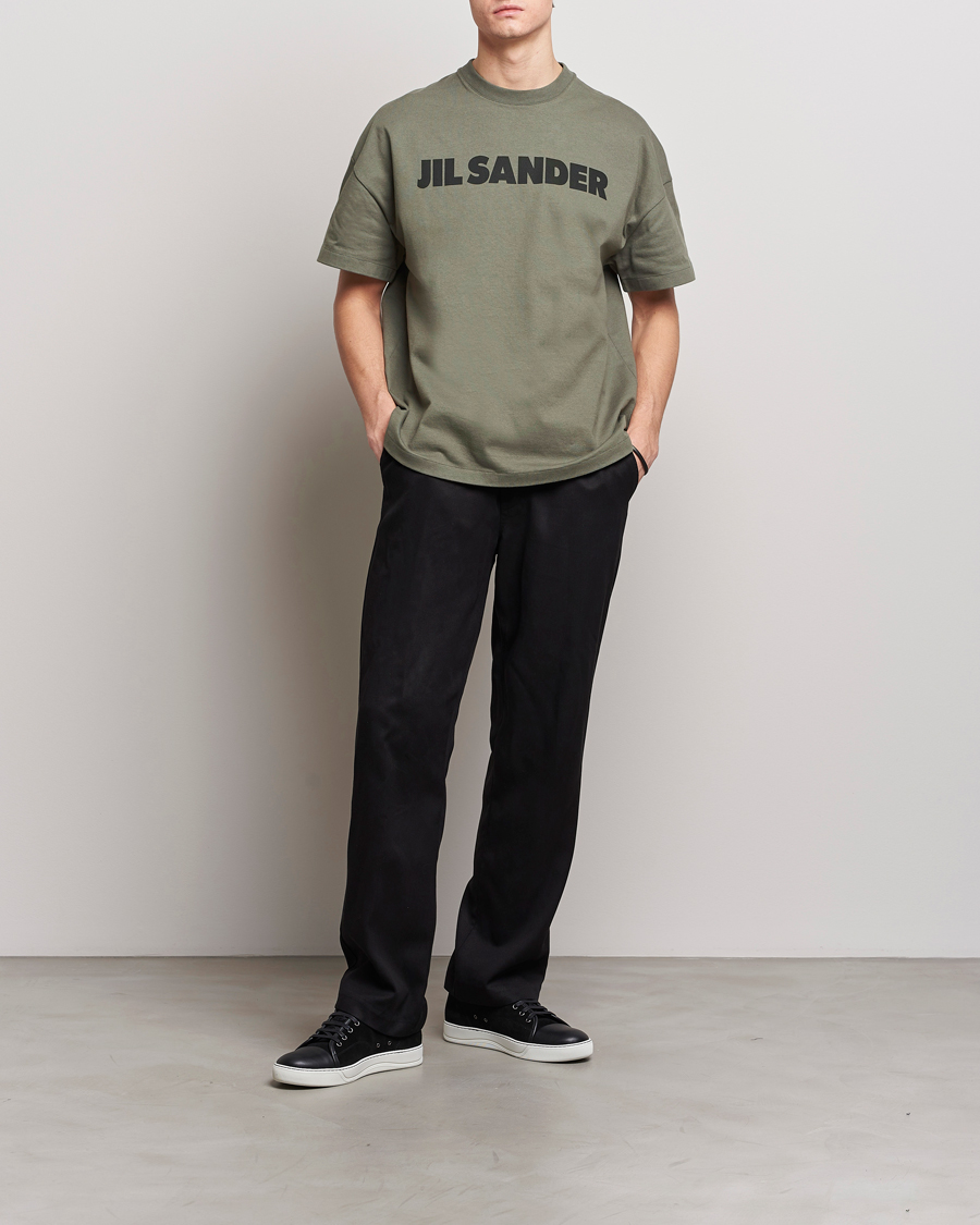 Mies | T-paidat | Jil Sander | Printed Logo T-Shirt Thyme Green