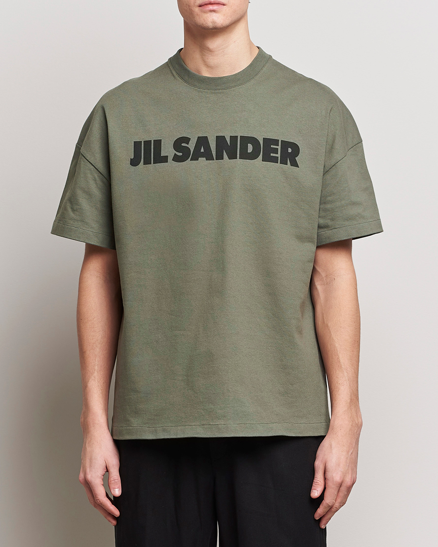Mies | T-paidat | Jil Sander | Printed Logo T-Shirt Thyme Green