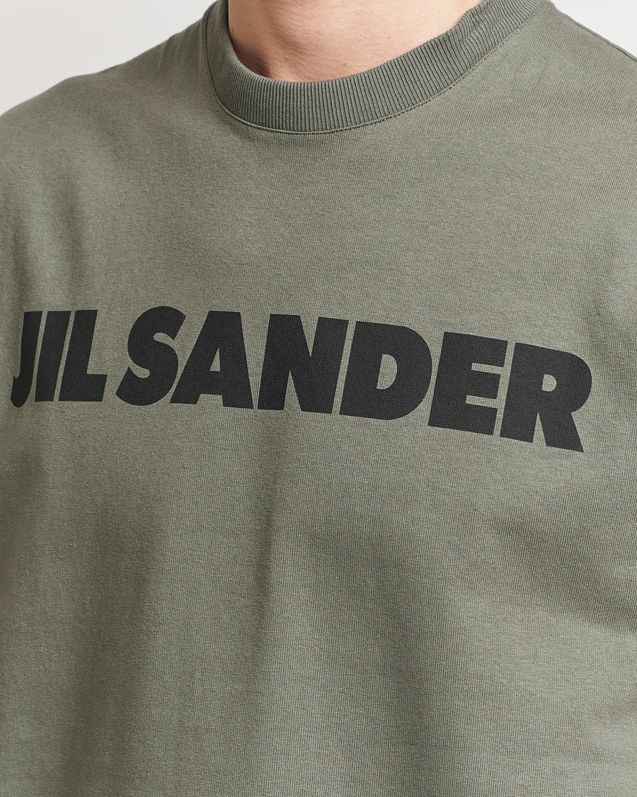 Mies | T-paidat | Jil Sander | Printed Logo T-Shirt Thyme Green