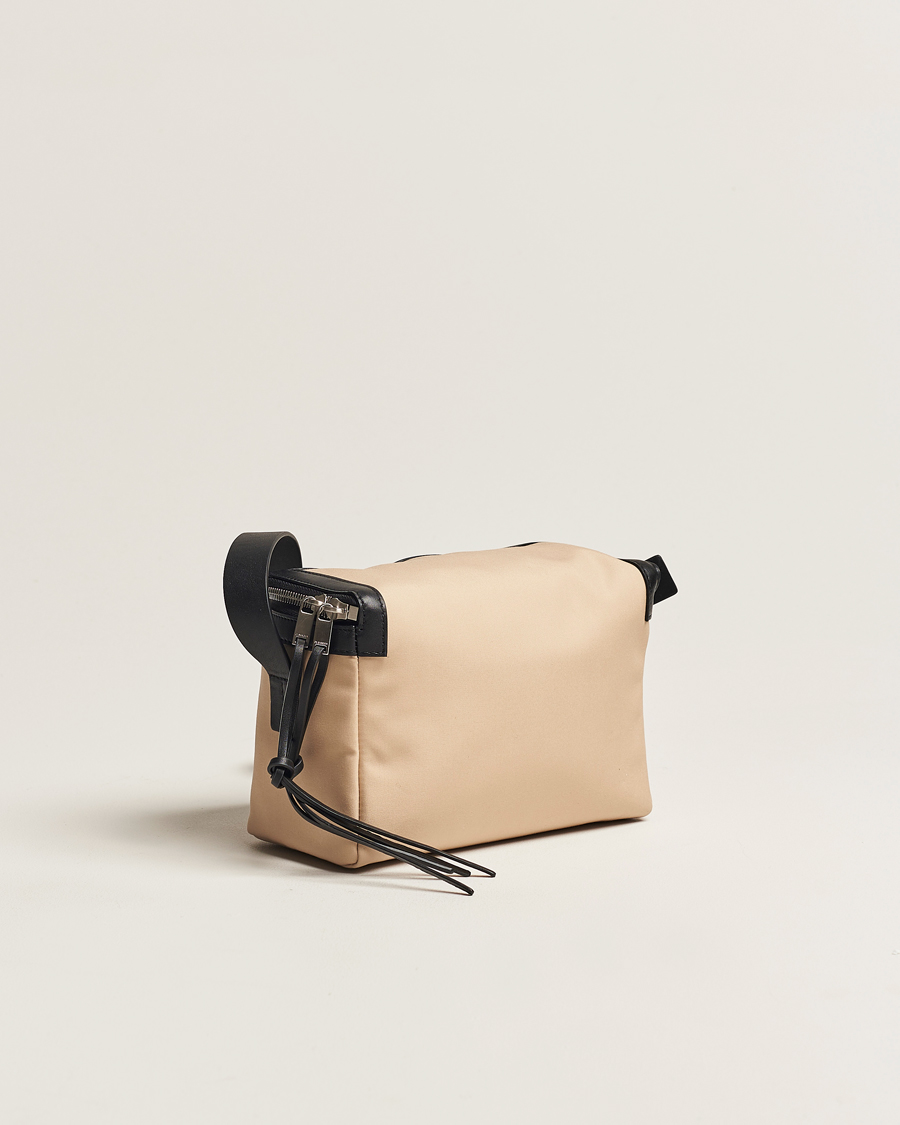Mies | Jil Sander Cotton/Nappa Cross Body Bag Dark Sand | Jil Sander | Cotton/Nappa Cross Body Bag Dark Sand
