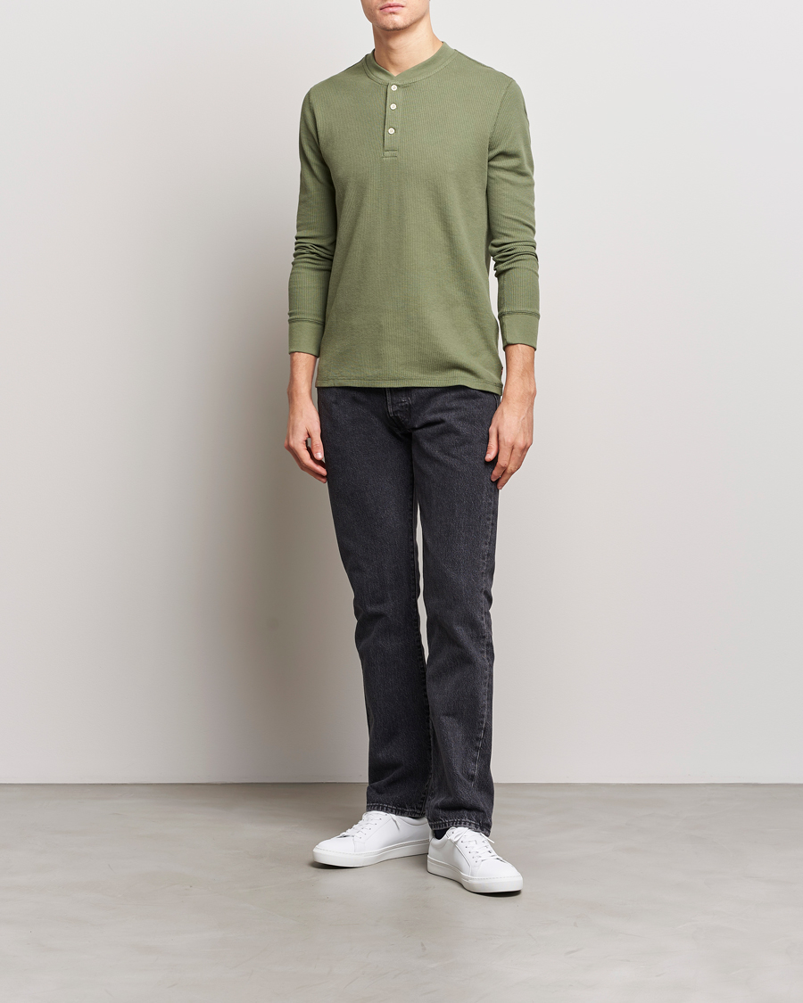 Mies | Puserot | Levi's | Thermal Henley Bluish Olive