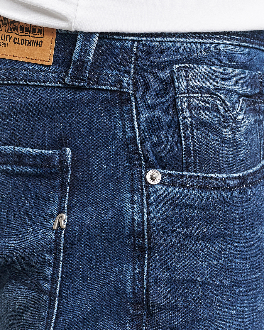 Mies | Farkut | Replay | Anbass Powerstretch Jeans Medium Blue