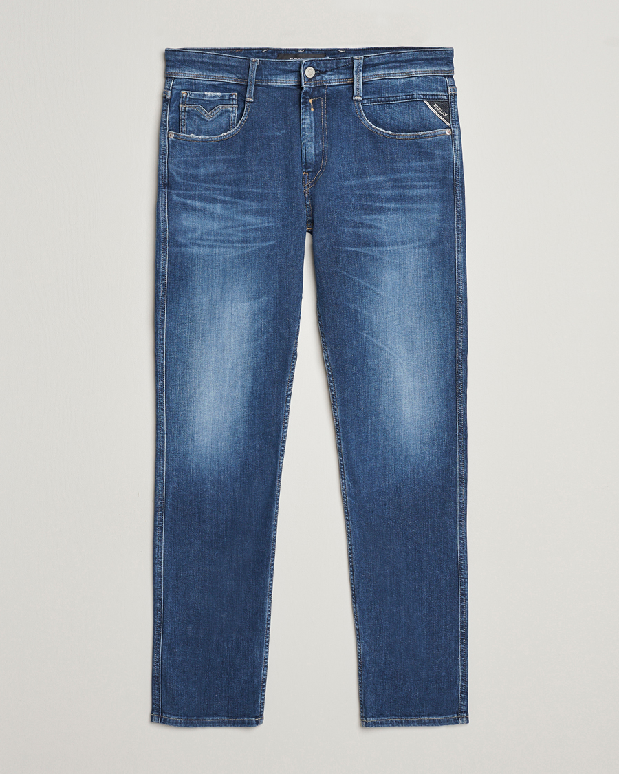 Mies | Farkut | Replay | Anbass Stretch Jeans Dark Blue