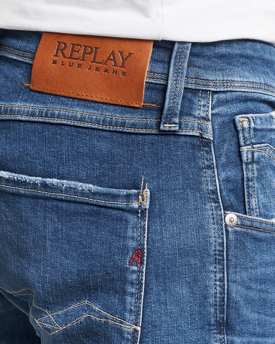 Mies | Farkut | Replay | Anbass Stretch Jeans Dark Blue