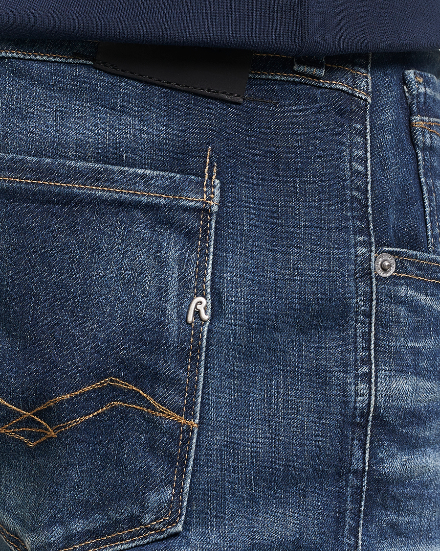 Mies | Farkut | Replay | Anbass Hyperflex Dust Wash Jeans Dark Blue