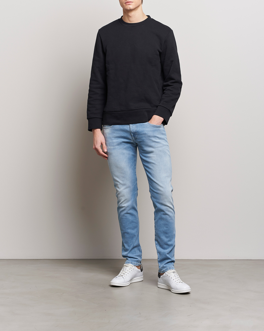 Mies | Farkut | Replay | Anbass Hyperflex Re-Used Jeans Medium Blue