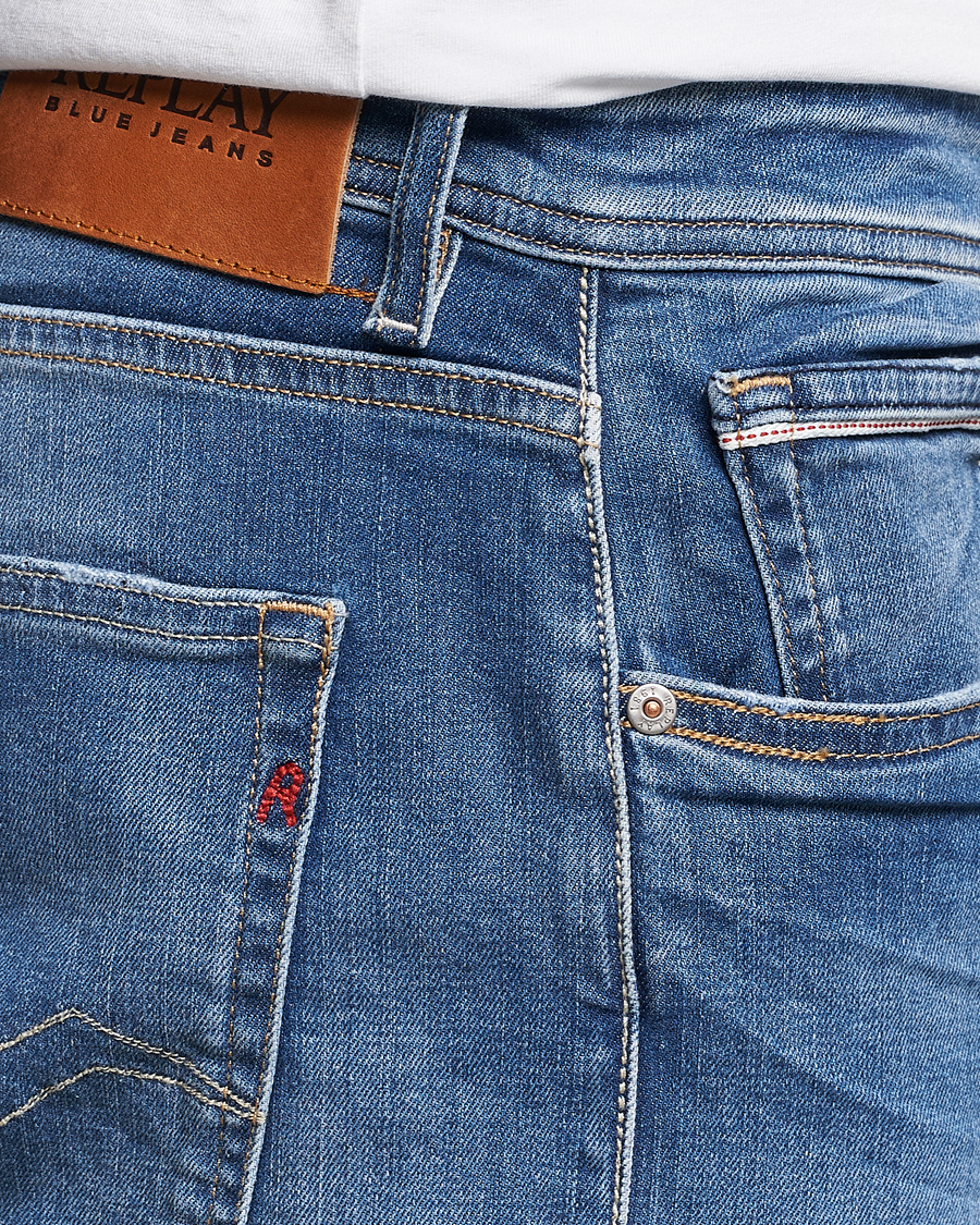 Mies | Farkut | Replay | Grover Straight Fit Stretch Jeans Medium Blue