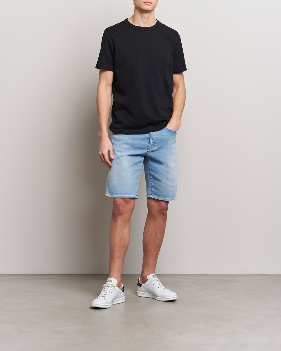 Mies | Shortsit | Replay | RBJ981 Hyperflex Denim Shorts Light Blue