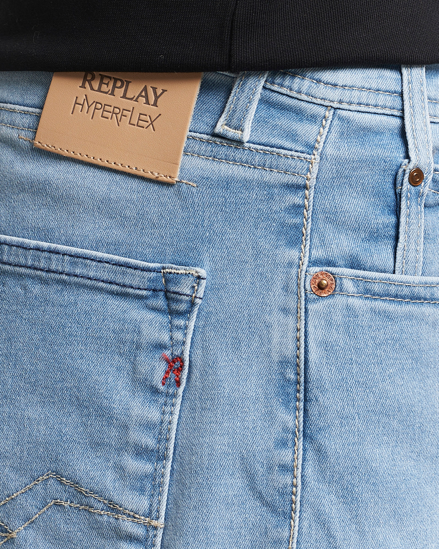 Mies | Shortsit | Replay | RBJ981 Hyperflex Denim Shorts Light Blue