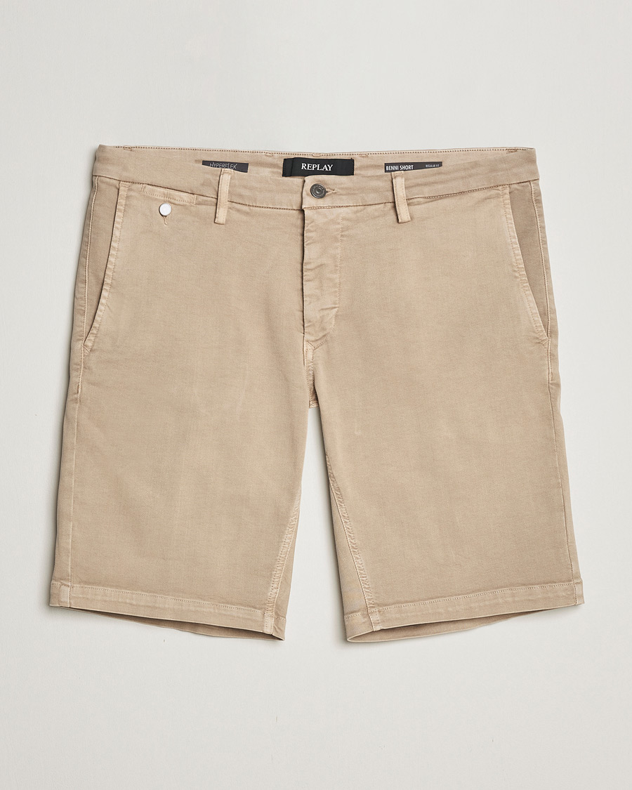 Mies | Shortsit | Replay | Benni Hyperflex Shorts Coffee Cream