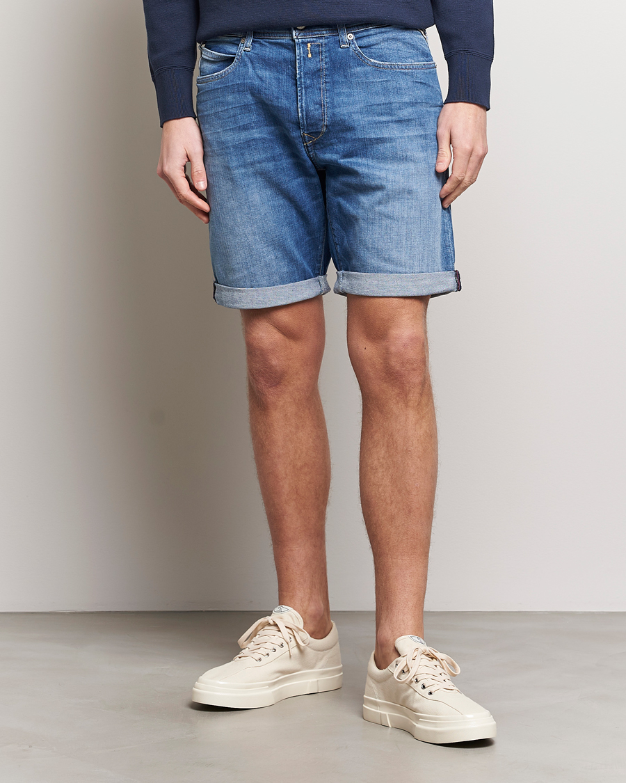 Mies | Shortsit | Replay | RBJ981 Super Stretch Bio Denim Shorts Medium Blue