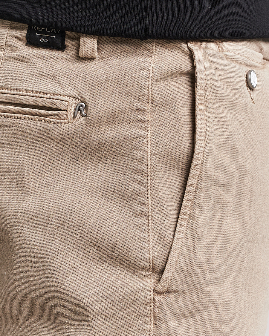 Mies | Housut | Replay | Benni Hyperflex X-Lite Chinos Coffee Cream