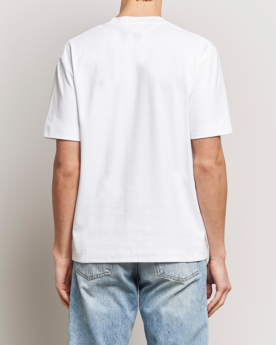 Mies | T-paidat | Sunspel | Heavyweight Mock Neck T-Shirt White