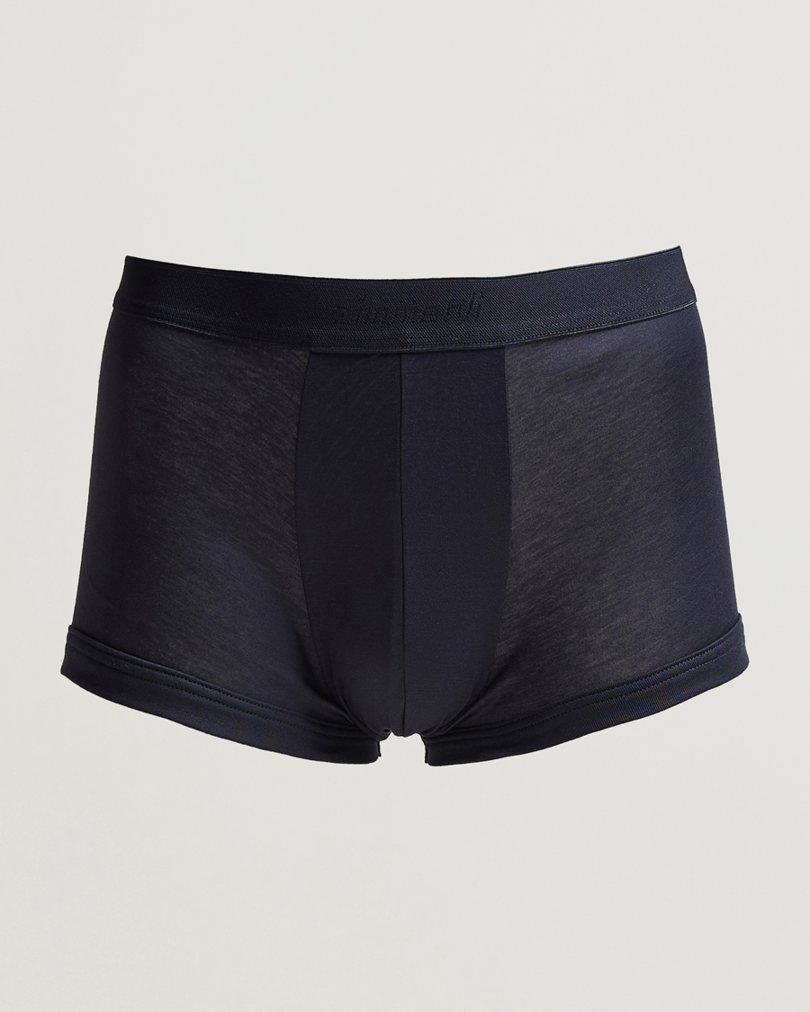 Mies | Alusvaatteet | Zimmerli of Switzerland | Sea Island Cotton Boxer Briefs Navy