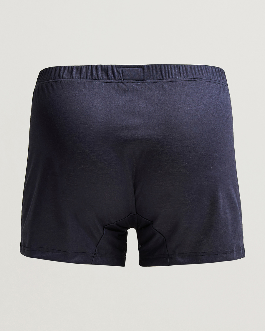 Mies | Alusvaatteet | Zimmerli of Switzerland | Sea Island Cotton Boxer Shorts Navy