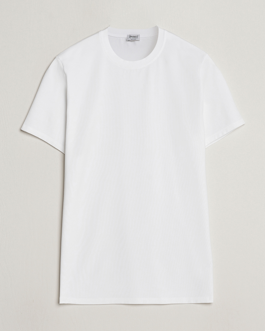 Mies | Zimmerli of Switzerland | Zimmerli of Switzerland | Pureness Modal Crew Neck T-Shirt White