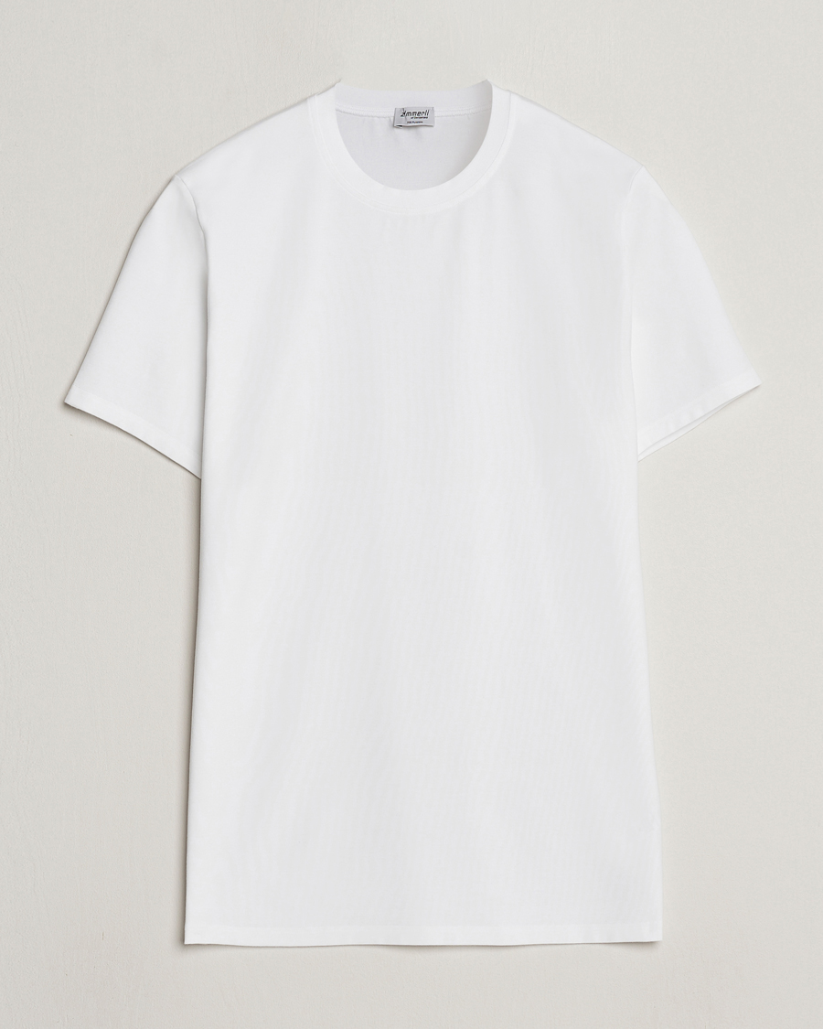 Mies | T-paidat | Zimmerli of Switzerland | Pureness Modal Crew Neck T-Shirt White