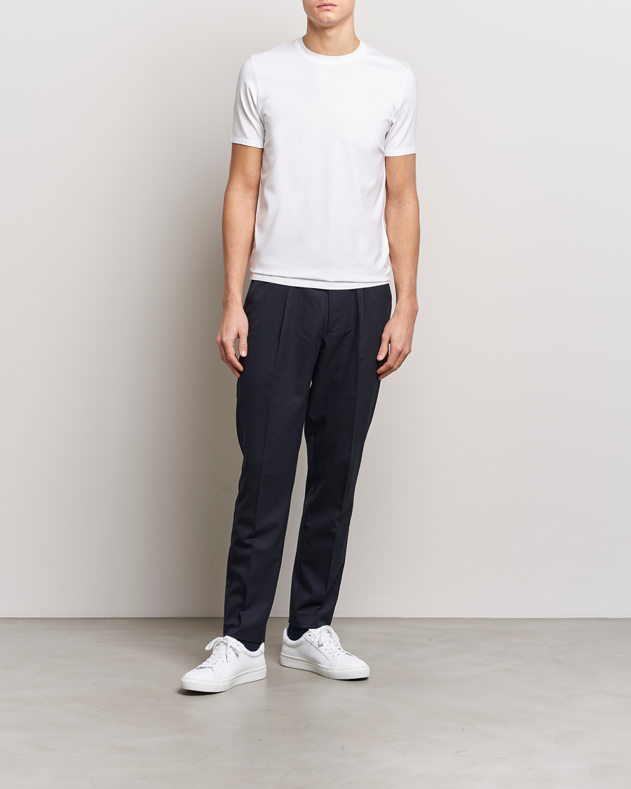 Mies | T-paidat | Zimmerli of Switzerland | Pureness Modal Crew Neck T-Shirt White