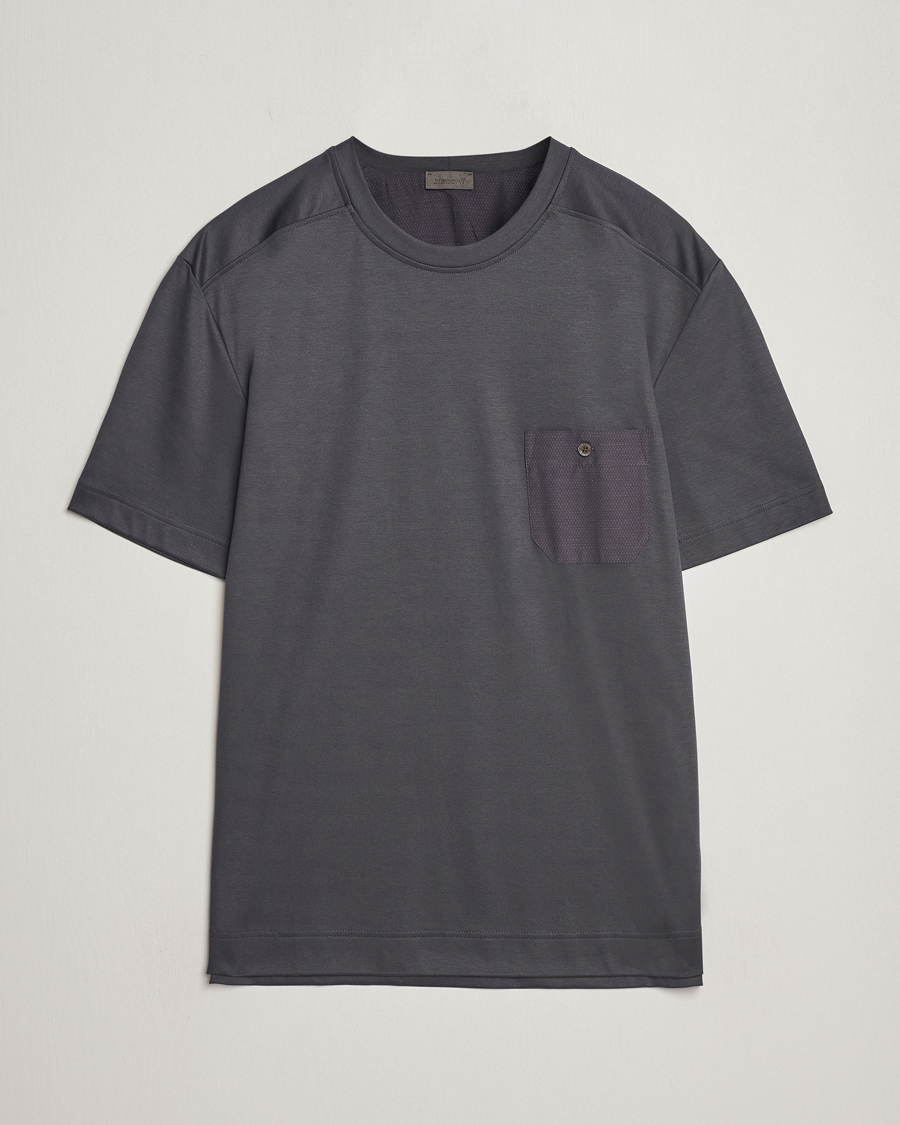Mies | Zimmerli of Switzerland Cotton/Modal Crew Neck Loungwear T-Shirt Phantom | Zimmerli of Switzerland | Cotton/Modal Crew Neck Loungwear T-Shirt Phantom