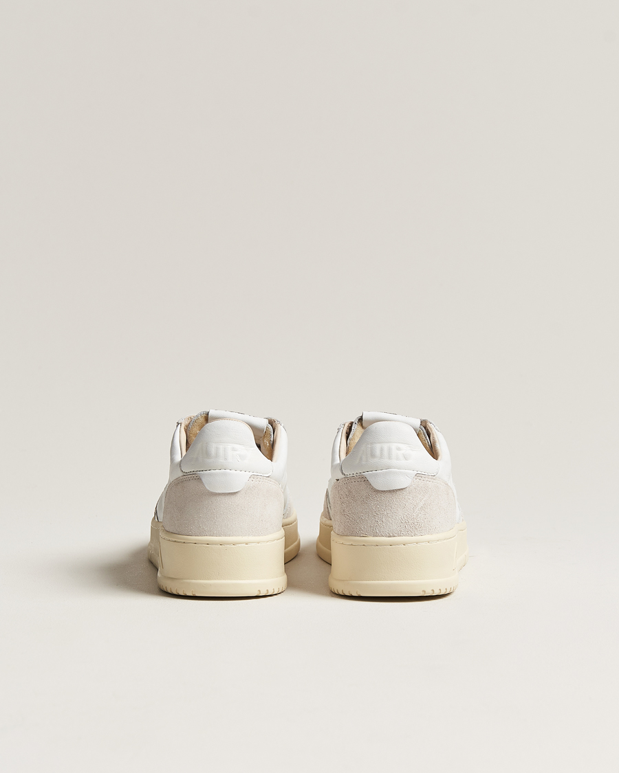 Mies | Autry Medalist Low Goat/Suede Sneaker White/Grey | Autry | Medalist Low Goat/Suede Sneaker White/Grey