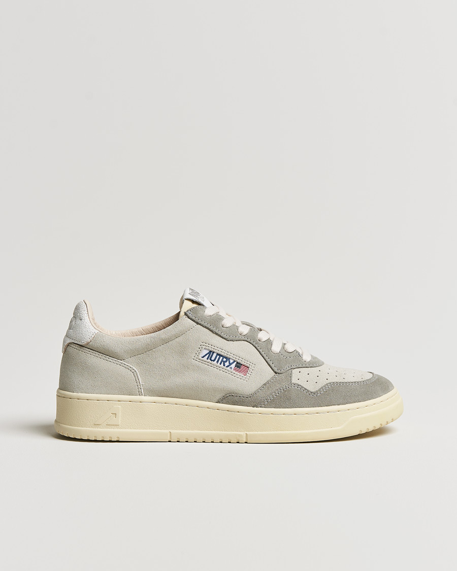 Mies | Autry Medalist Low Suede Sneaker Grey/Cream | Autry | Medalist Low Suede Sneaker Grey/Cream