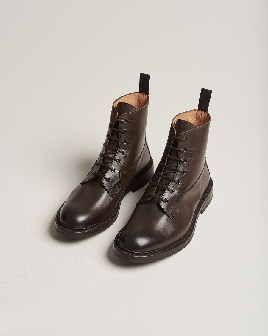 Mies | Käsintehdyt kengät | Tricker's | Burford Dainite Country Boots Espresso