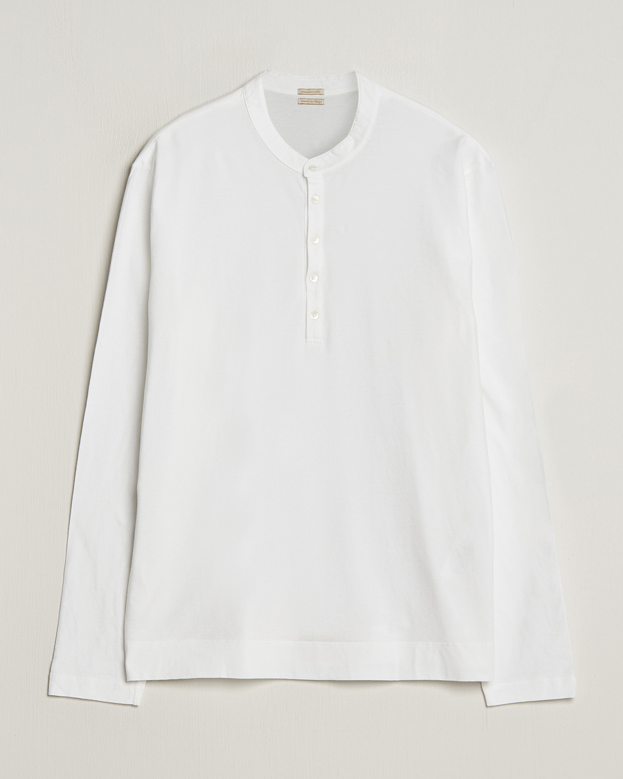 Mies | Puserot | Massimo Alba | Hawai Watercolor Henley White