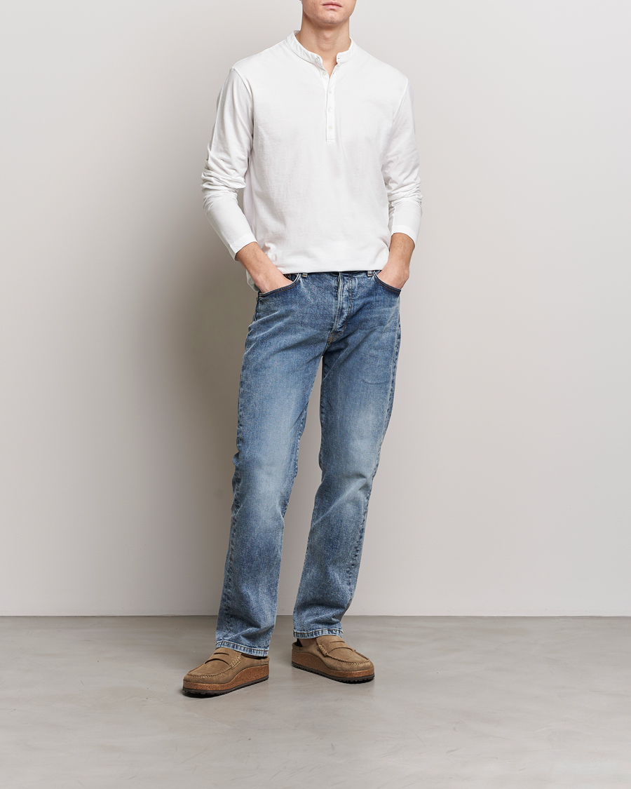 Mies | Puserot | Massimo Alba | Hawai Watercolor Henley White