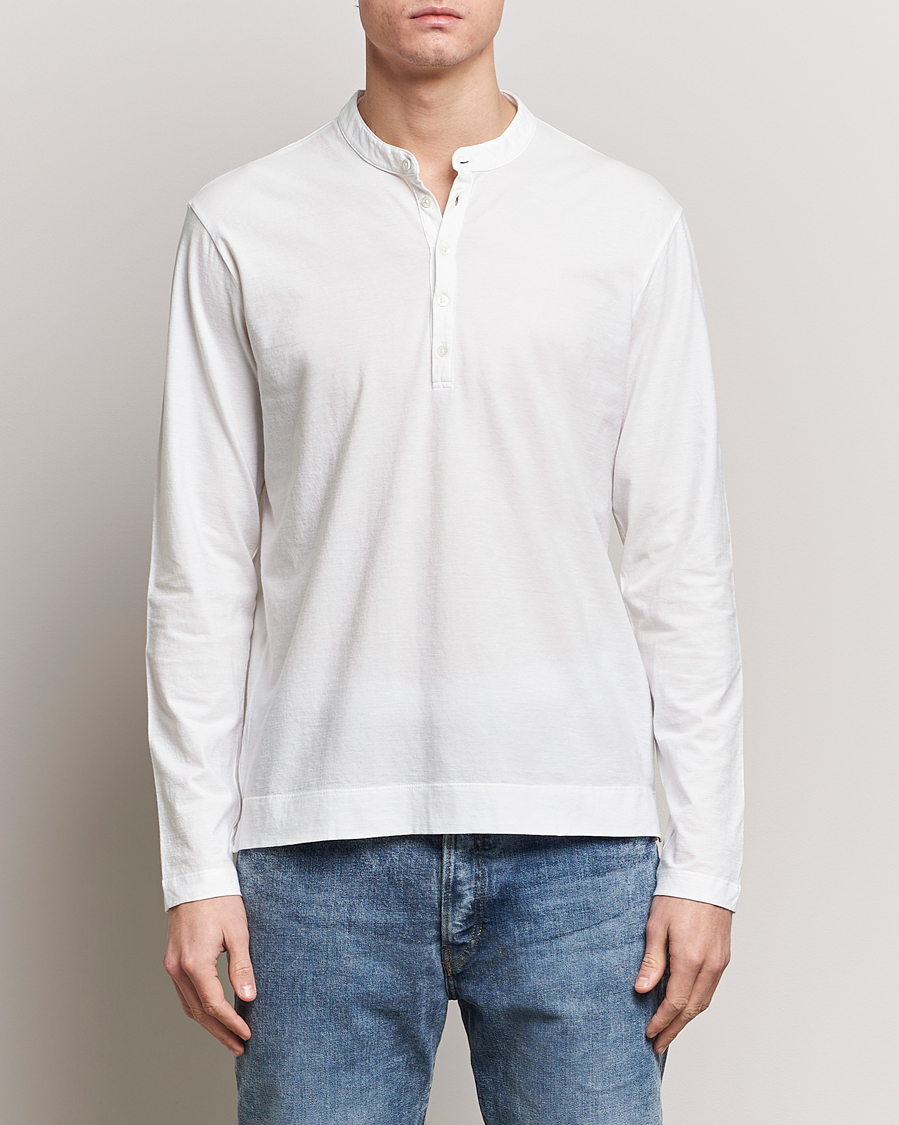 Mies | Puserot | Massimo Alba | Hawai Watercolor Henley White