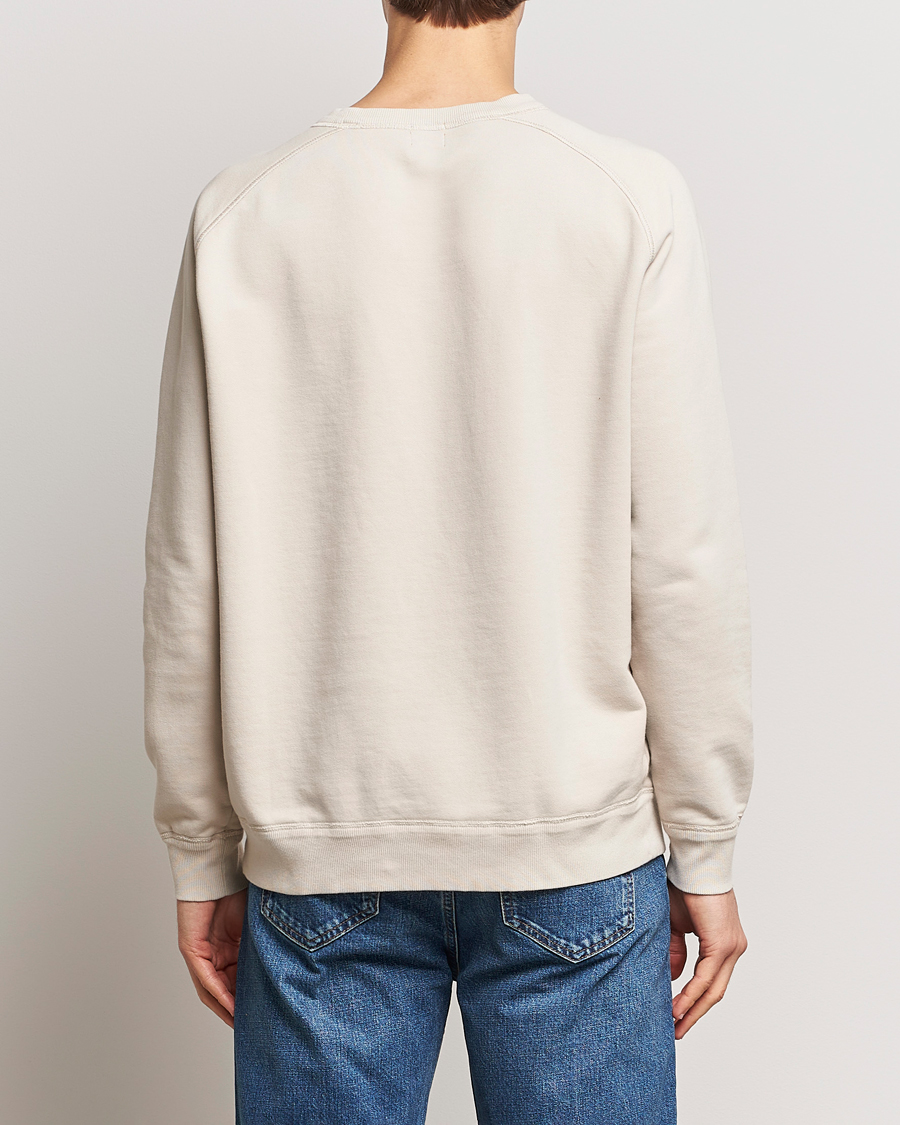 Mies | Puserot | Massimo Alba | Freesport Fleece Cotton Sweatshirt Light Beige
