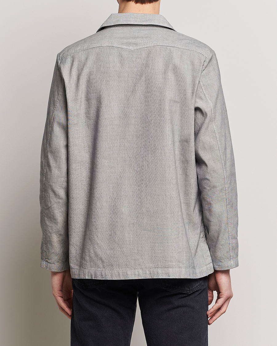 Mies | Takit | Massimo Alba | Florida Cotton/Linen Shirt Jacket Light Grey