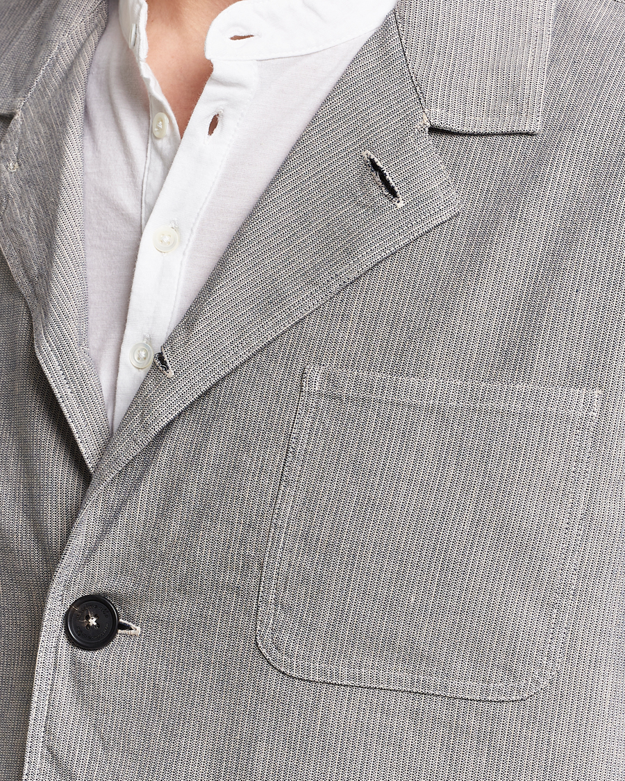 Mies | Takit | Massimo Alba | Florida Cotton/Linen Shirt Jacket Light Grey