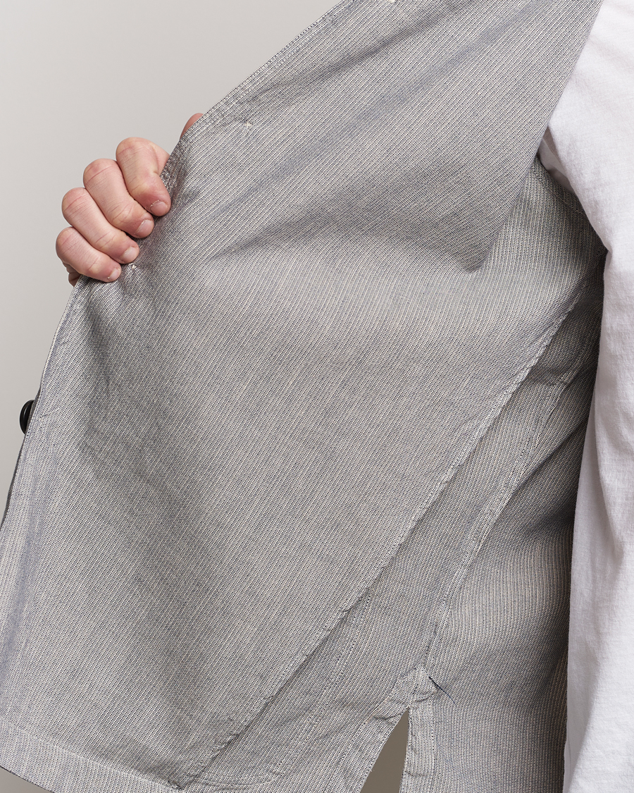 Mies | Takit | Massimo Alba | Florida Cotton/Linen Shirt Jacket Light Grey