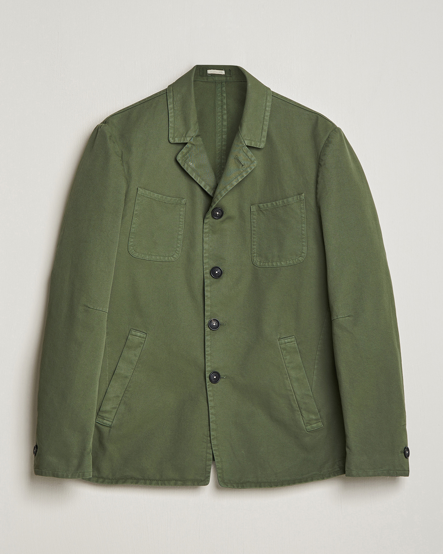 Mies | Takit | Massimo Alba | Solex Cotton Work Jacket Military Green