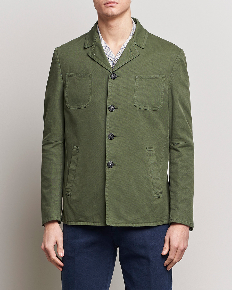Mies | Takit | Massimo Alba | Solex Cotton Work Jacket Military Green