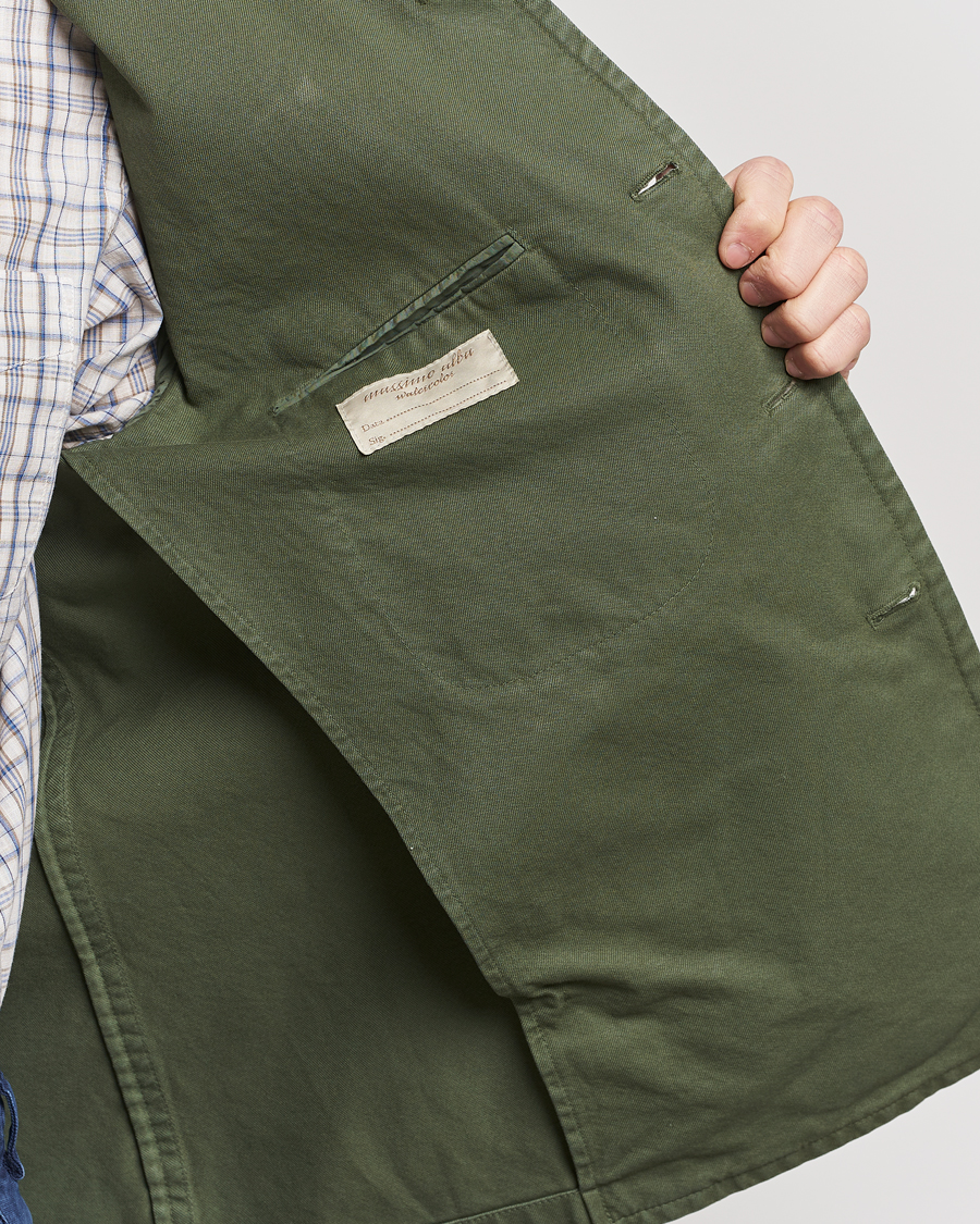 Mies | Takit | Massimo Alba | Solex Cotton Work Jacket Military Green