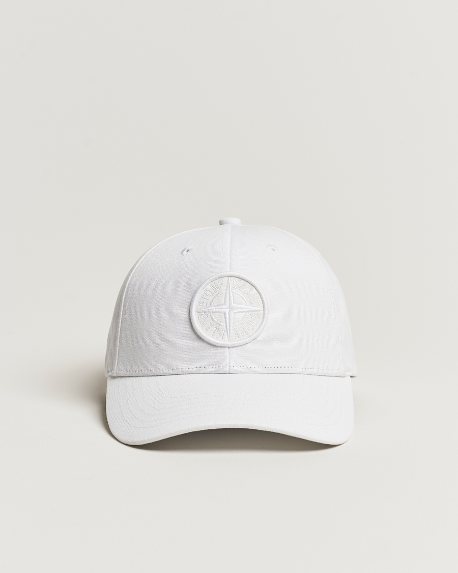 Mies | Stone Island Classic Cotton Cap White | Stone Island | Classic Cotton Cap White