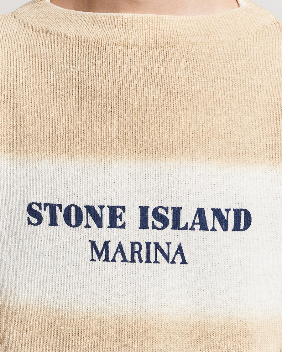 Mies | Puserot | Stone Island | Marina Organic Cotton Sweater Natural Beige