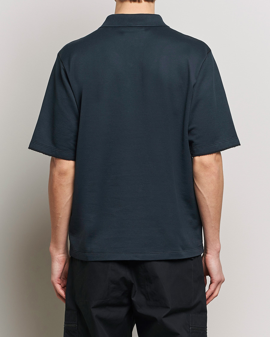 Mies | Pikeet | Stone Island | Ghost Garment Dyed Organic Cotton Poloshirt Navy Blue