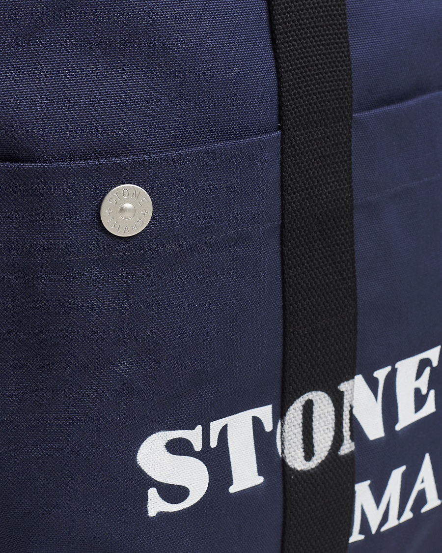Mies | Stone Island Marina Large Tote Bag Royal Blue | Stone Island | Marina Large Tote Bag Royal Blue