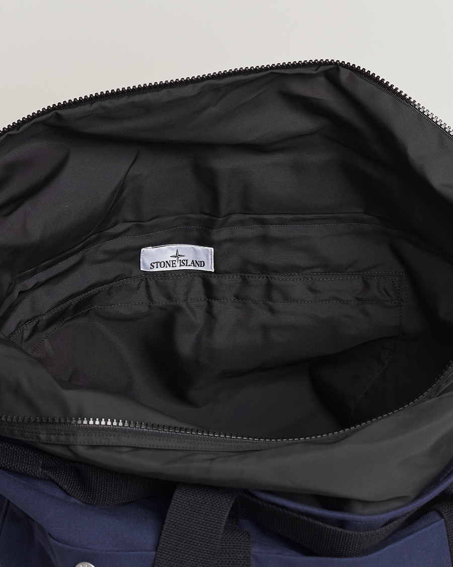 Mies | Stone Island Marina Large Tote Bag Royal Blue | Stone Island | Marina Large Tote Bag Royal Blue