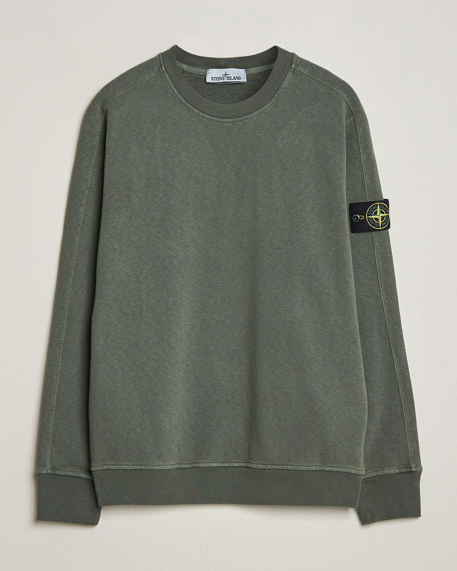 Mies | Puserot | Stone Island | Garment Dyed Cotton Old Effect Sweatshirt Musk