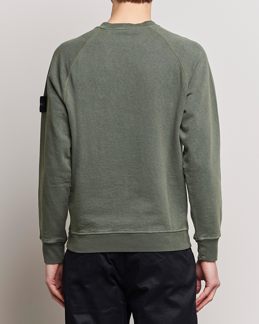 Mies | Puserot | Stone Island | Garment Dyed Cotton Old Effect Sweatshirt Musk