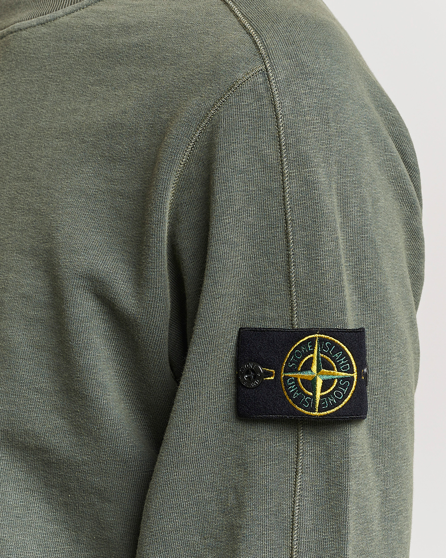 Mies | Puserot | Stone Island | Garment Dyed Cotton Old Effect Sweatshirt Musk