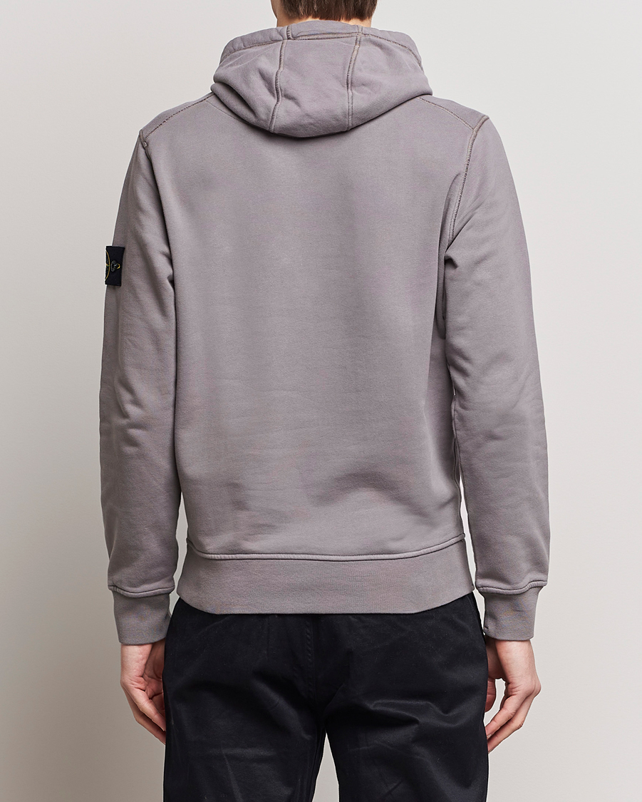 Mies | Puserot | Stone Island | Garment Dyed Cotton Fleece Hood Dove Grey