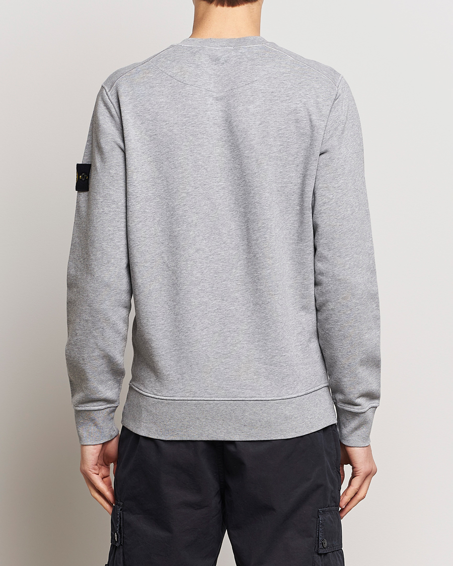 Mies | Puserot | Stone Island | Garment Dyed Cotton Sweatshirt Melange Grey