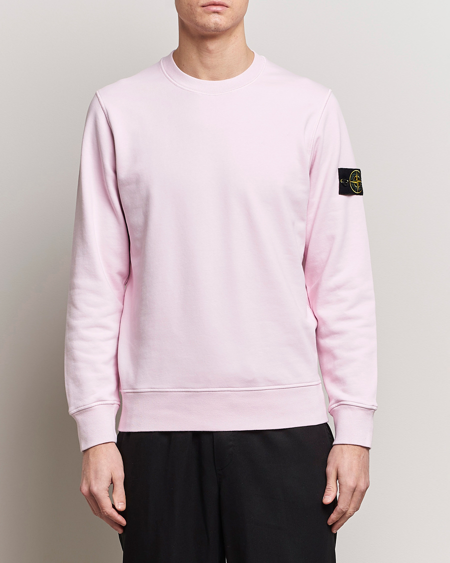 Mies | Puserot | Stone Island | Garment Dyed Cotton Sweatshirt Pink